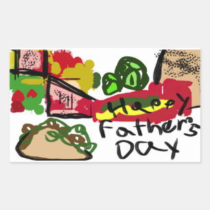 Happy Father's day Rectangular Sticker