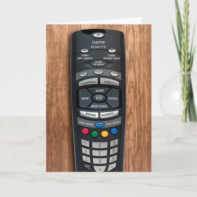 Happy Father's Day Remote Control Greeting Card (Front)