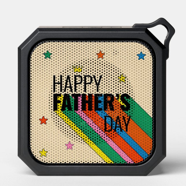 Happy Father's Day Retro Speaker   (A bright Father's Day moment in every beat!)