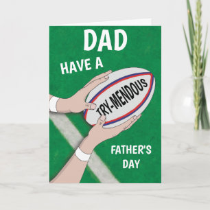 Happy Father's Day Rugby Sport Dad Card