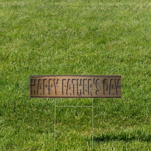 Happy Father's Day | Rustic Daddy's Day Typography Sign (Insitu)