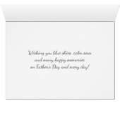 Happy Father's Day - sailboat and knotted rope (Inside Horizontal (Bottom))