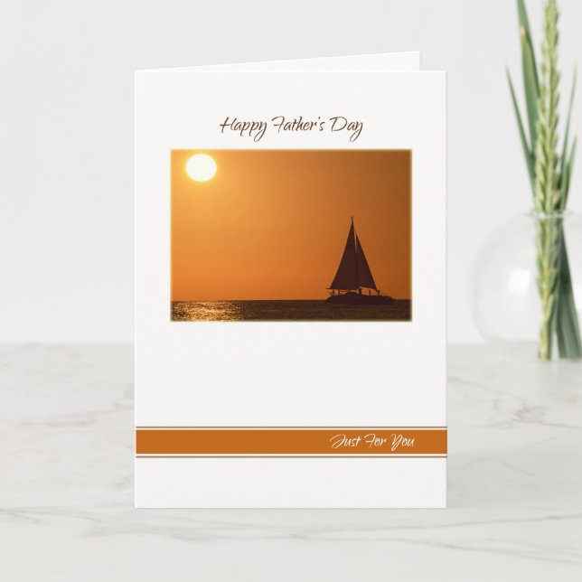 Happy Father's Day Sailboat Card (Front)