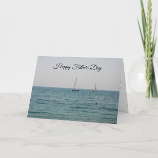 Happy Fathers Day Sailboats Card