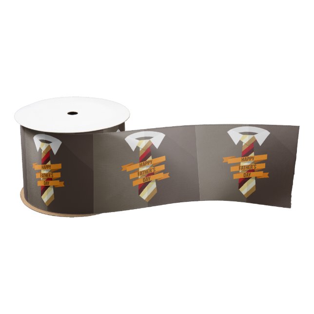 Happy Father's Day Satin Ribbon (Spool)