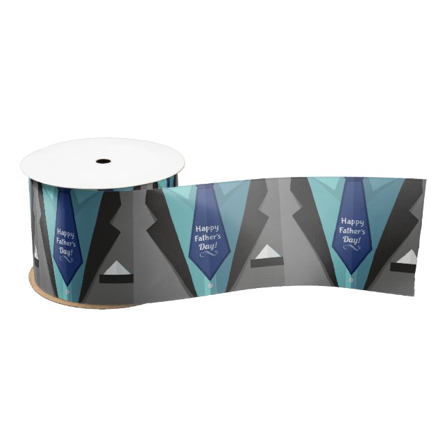 Happy Father's Day Satin Ribbon (Spool)