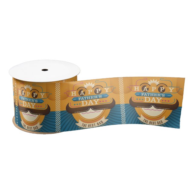 Happy Father's Day Satin Ribbon (Spool)