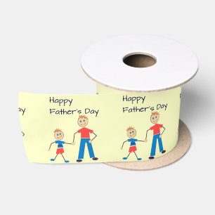 Happy Father's Day Satin Ribbon