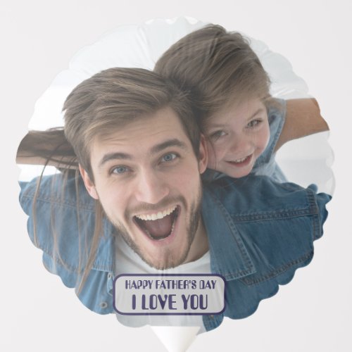 Happy Fathers Day Script Photo Balloon
