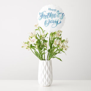 Happy Father's Day Script Watercolor Balloon