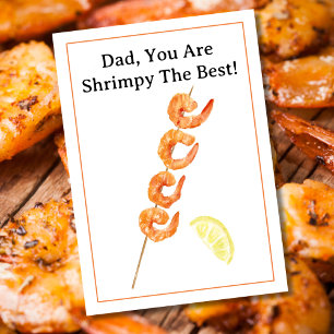 Happy Father's Day Shrimp Skewer Card