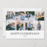 Happy Father's Day Simple Elegant Photo Holiday Card