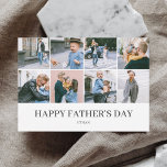 Happy Father's Day Simple Elegant Photo Holiday Card<br><div class="desc">Elegant Father's Day greeting card.'</div>