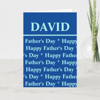 Happy Father's Day Simple Modern Blue Father's Day