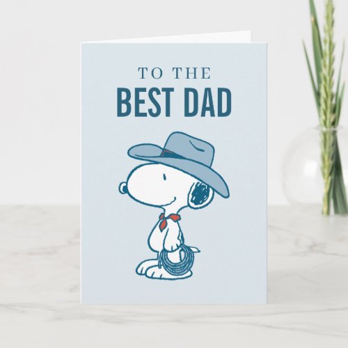 Happy Father's Day | Snoopy Dad Cowboy Card