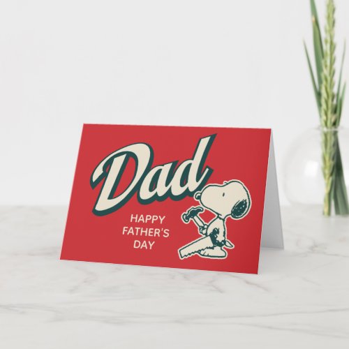 Happy Father's Day | Snoopy Handyman Card