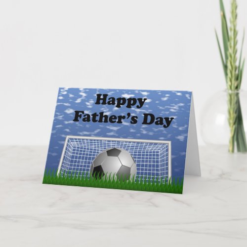 Happy Fathers Day Soccer Card