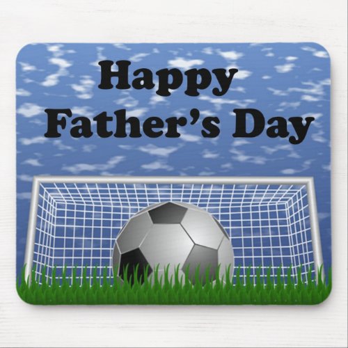 Happy Fathers Day Soccer Mouse Pad