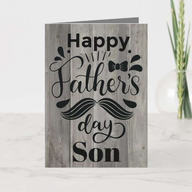 Happy Father's Day Son Card (Front)