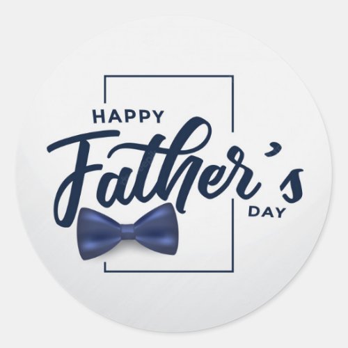Happy Fathers Day Special Classic Round Sticker