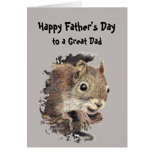 Happy Father's Day Squirrel from Us Nuts Cards