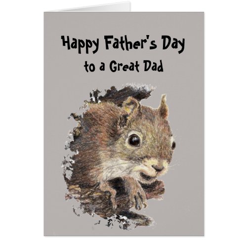 Happy Father's Day Squirrel from Us Nuts Cards