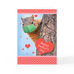 Happy Father's Day Squirrel in Face Mask Holiday Card Happy Father's Day Squirrel in Face Mask Holiday Card