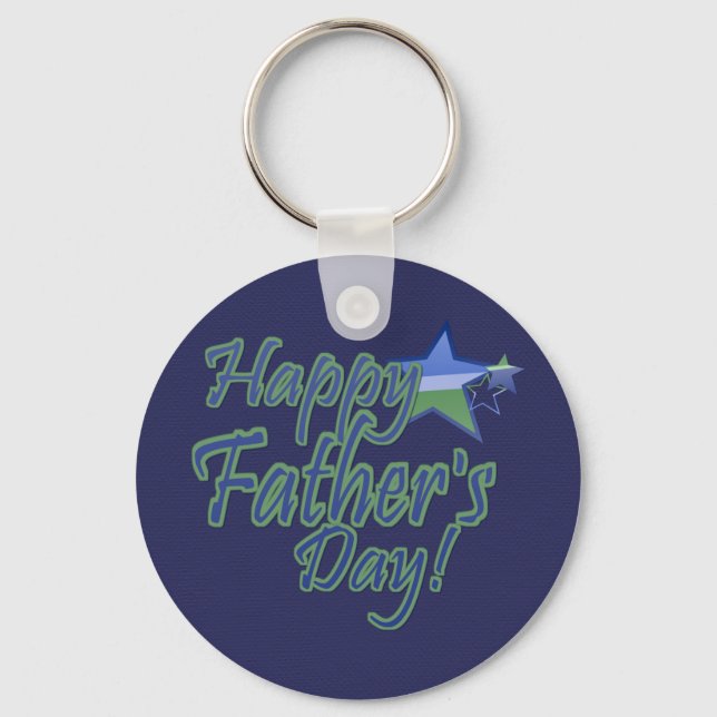 happy fathers day StarDad Keychain (Front)