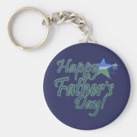 happy fathers day StarDad Keychain