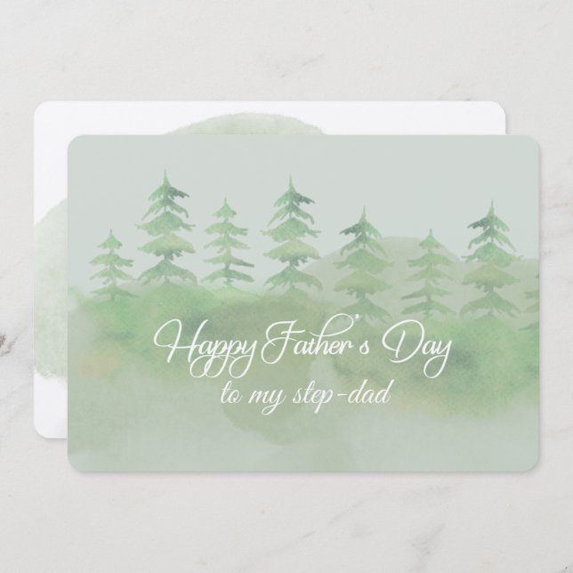Happy Father's Day Step-Dad Card (Front/Back)