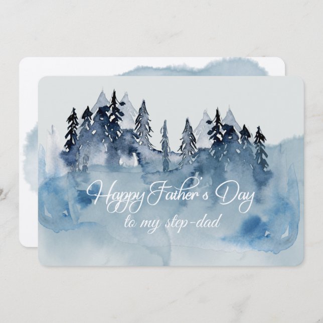 Happy Father's Day Step-Dad Card (Front/Back)