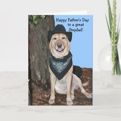 Happy Fathers Day Stepdad Card