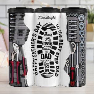 Happy Father's Day Stepped Dad Thermal Tumbler