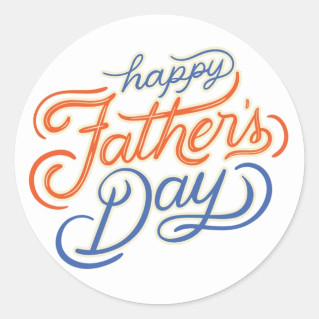 Happy Father's day sticker (Front)
