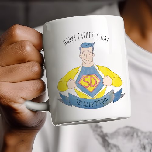 Happy Fathers day Superdad Coffee Mug