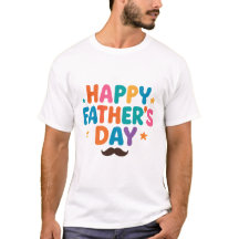 Happy Father's Day T-Shirt – Fun Colorful Letters