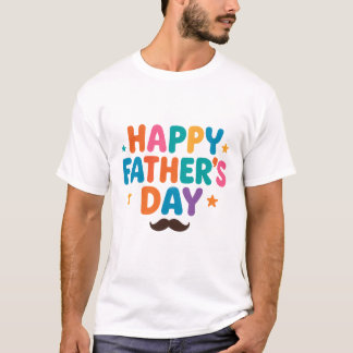 Happy Father's Day T-Shirt – Fun Colorful Letters