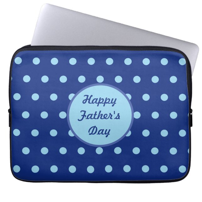 Happy Father's Day Tablet Case (Navy & Soft Blue) (Front)