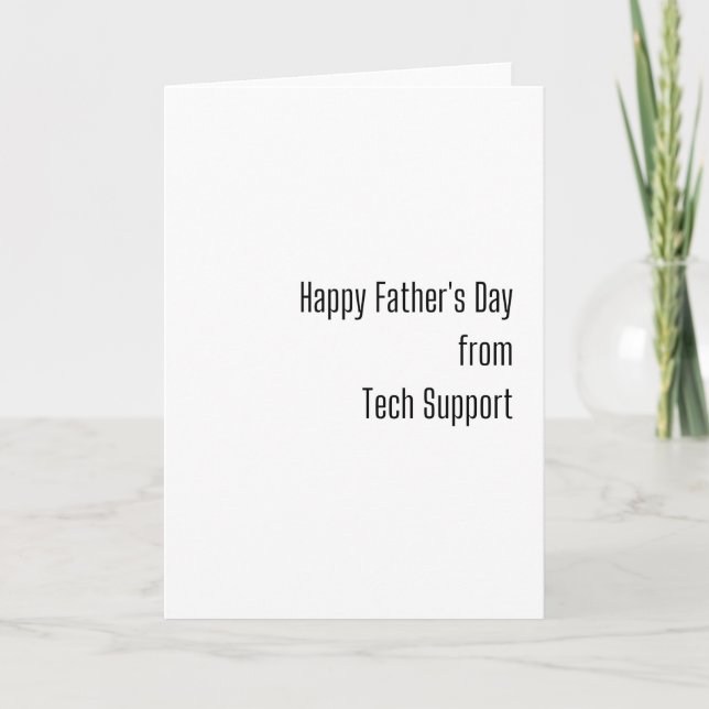 Happy Father's Day (Techy) Card (Front)