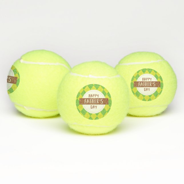 Happy Father's Day Tennis Balls (Multi)