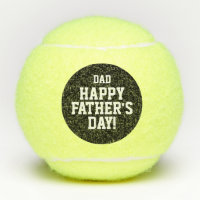 Happy Father's Day tennis balls gift with name
