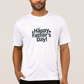 Happy Father's Day Text Design T-Shirt