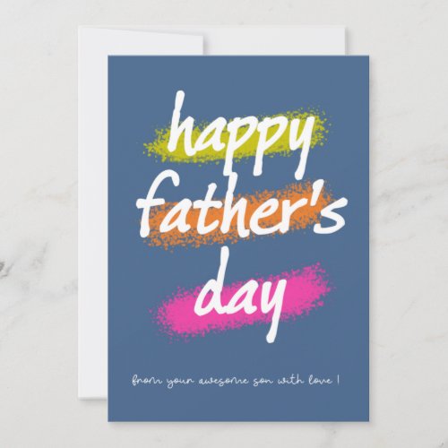 Happy Fathers Day Thank You Card