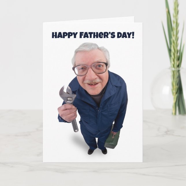 Happy Father's Day Thank You Handyman Humor Holiday Card (Front)