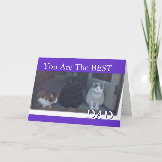 Happy Father's Day the From Cats Card (Front)