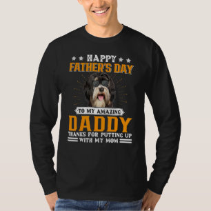 Happy Father's Day Tibetan Terrier Dog Dad For Me T-Shirt