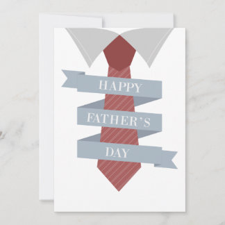 Happy Fathers Day Tie Holiday Card