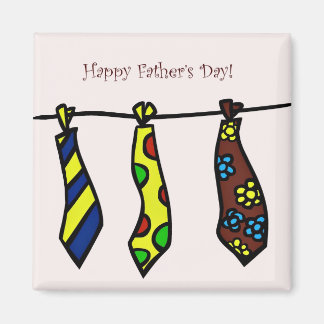 Happy Fathers Day Tie Magnet