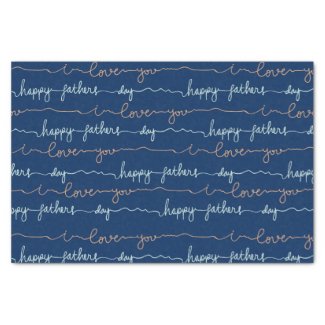 Happy Fathers Day  Tissue Paper