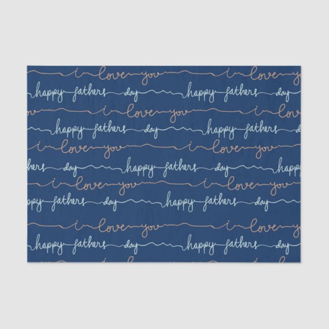 Happy Fathers Day  Tissue Paper (Front)